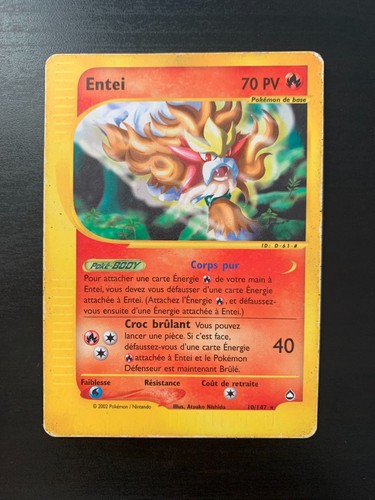 Carte pokémon entei 10 147 - carte, 10/147