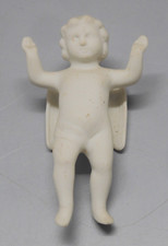 -JOLI PETIT ANGELOT CHERUBIN PUTTI en BISCUIT BLANC décor de SAPIN  COLLECTION D