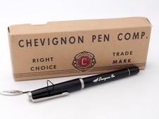 STYLO PLUME ANCIEN - FOUNTAIN PEN - CHARLES CHEVIGNON PLUME EN OR 18 CARATS