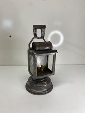 Ancienne lampe de cheminau SNCF vintage manque 1 verre devant dans son jus