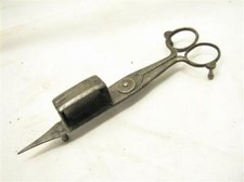 Early Candlestick Candle Wick Trimmer Tool Oil Lamp Snuffer Cutter