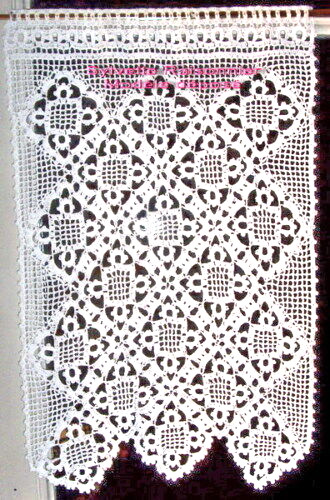 Rideau crochet fait - rideau,