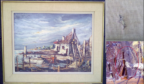 Tableau peinture l huile - tableau,