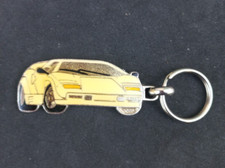 Ancien Porte-clés Automobile LAMBORGHINI COUNTACH  Métal Email VINTAGE 