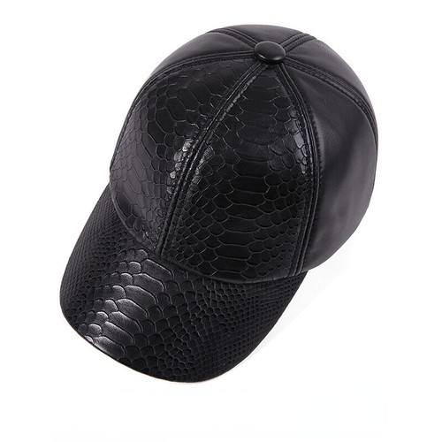 Noir mouton cuir chapeau - mouton,