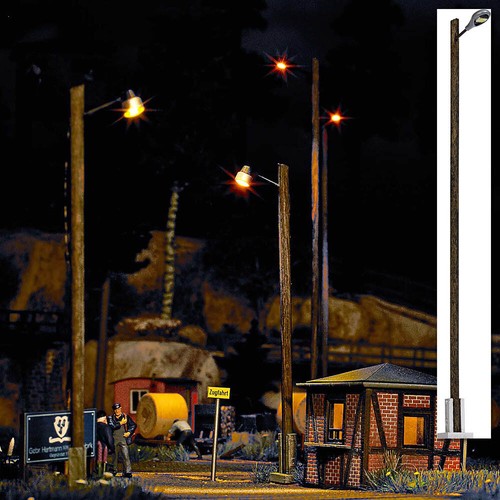 Lampe gare sur poteau en - de,