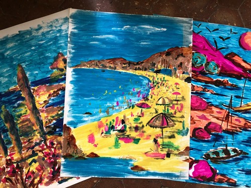 Lot peinture gouache - lot, 3