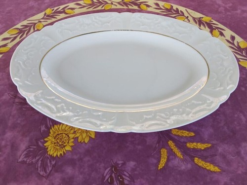 Plat ovale porcelaine limoges - porcelaine,