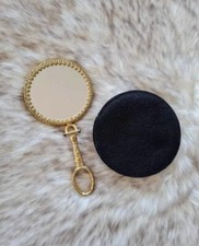 Miroir a Main de Poche "Mode Parisienne" + Pochette En velours (Vintage  Ancien)