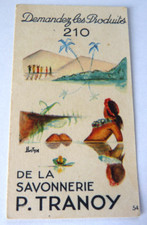 CARTE PARFUMÉE - SAVONNERIE P. TRANOY - ILLUSTRATEUR HOSTYN  -