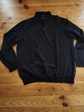 Pull En Laine Col Polo Hugo Boss Homme Taille XXL