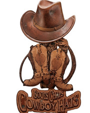 Plaque Métal Vintage Western