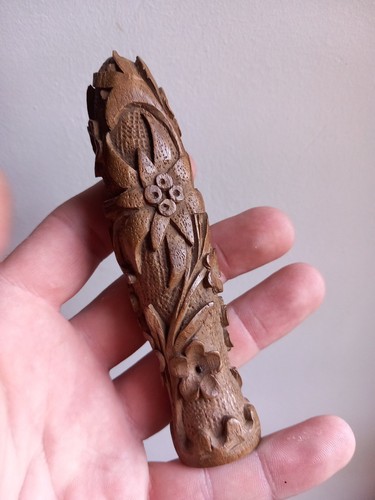 Manche bois sculpté forêt - bois,