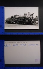 Caractéristique Vue D'Une Locomotive C B & Q NO 2565 4-4-2 Saint Louis MO 21945