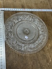 Assiette arabesque en cristal