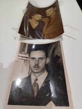 Gaetan et  Marina André Bourbon Parme. 2 photos d'époque