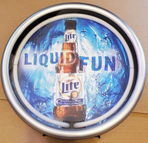 Rare miller lite round pub - miller, 12"