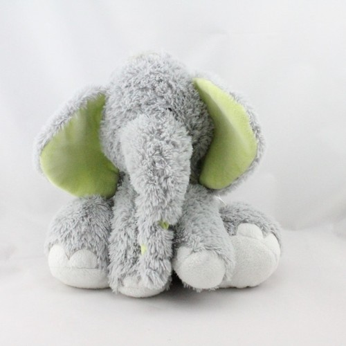 Doudou éléphant gris - , blanc