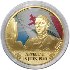 Médaille Charles De Gaulle Appel du 18 juin 1940
