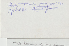 René Bittinger  Cycliste  avec signature authentique