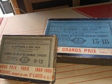 Boites plaques photo gélatino-bromure d'argent - A. Lumière