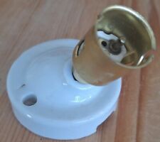 Douille B22 en Laiton sur base Porcelaine. Luminaire Vintage