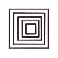 CUTTING DIES 5 MATRICES DE DECOUPES CARRES 3402 SCRAPBOOKING