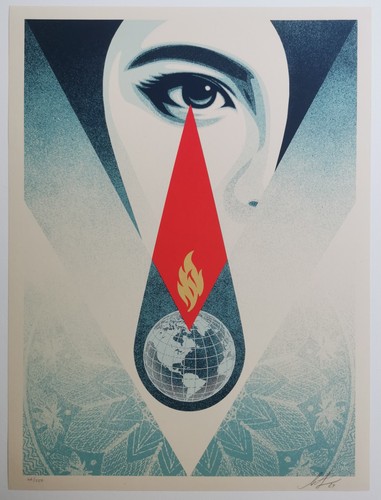 Shepard fairey tear - shepard, (obey)