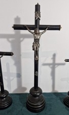 Grand Crucifix ancien en bois