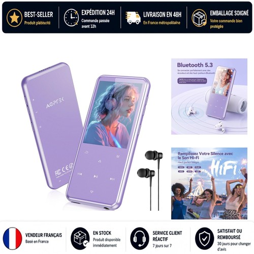 Agptek 64go mp3 bluetooth - agptek, m3