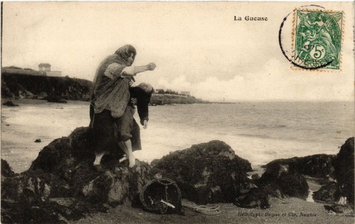 Cpa gueuse folklore - cpa,