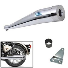 Silencieux Verre Laine Cobra Pince & Bush Pour Royal Enfield Mât Classic S2u