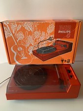 PLATINE RECORD SPACE AGE PHILIPS D5120 - VINTAGE ORANGE - POUR PIECES
