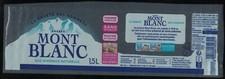 France Etiquette Water Label Eau Minérale Naturelle Mont Blanc la Pureté des Som