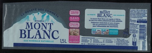 France etiquette water label - etiquette,
