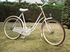 Vélo rétro de femme, couleur