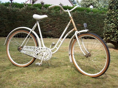 Vélo rétro femme couleur - vélo,