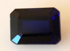 Saphir Bleu de Ceylan de 6,00 ct Taille Emeraude - Certificat AGI