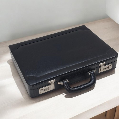 Genuine leather attache - leather,