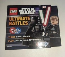 *Lego Star Wars* Slipslider Book DK, Ultimate Battles, 3x books & poster, Disney