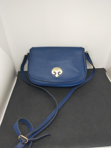 Sac laffargue cuir - bleu, dur