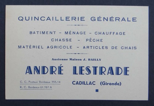 Carte visite andré - carte,