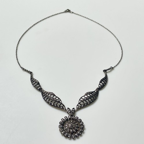 Ancien collier argent - collier,
