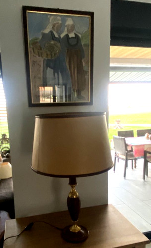 Grande belle lampe cuir et - grande,