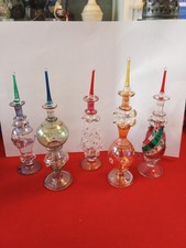 Lots 5 Flacon Parfum En Cristal