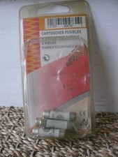 Lot de 5 Cartouches fusibles 20A à voyant  8,5 x 31.5