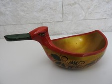 COUPE POT VASE CANARD en bois