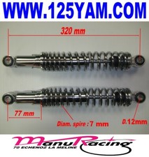 amortisseurs neufs chrome 320 mm refabrication yamaha 125 175 ty 125ty 175ty 