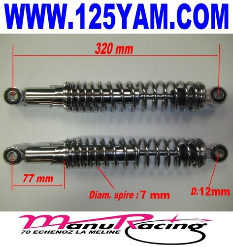 Amortisseurs neufs chrome 320 - neufs,