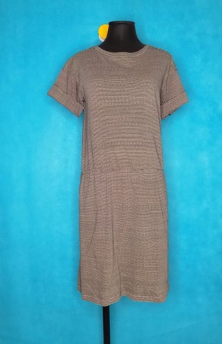 Sessun robe rayée coton noir - coton,